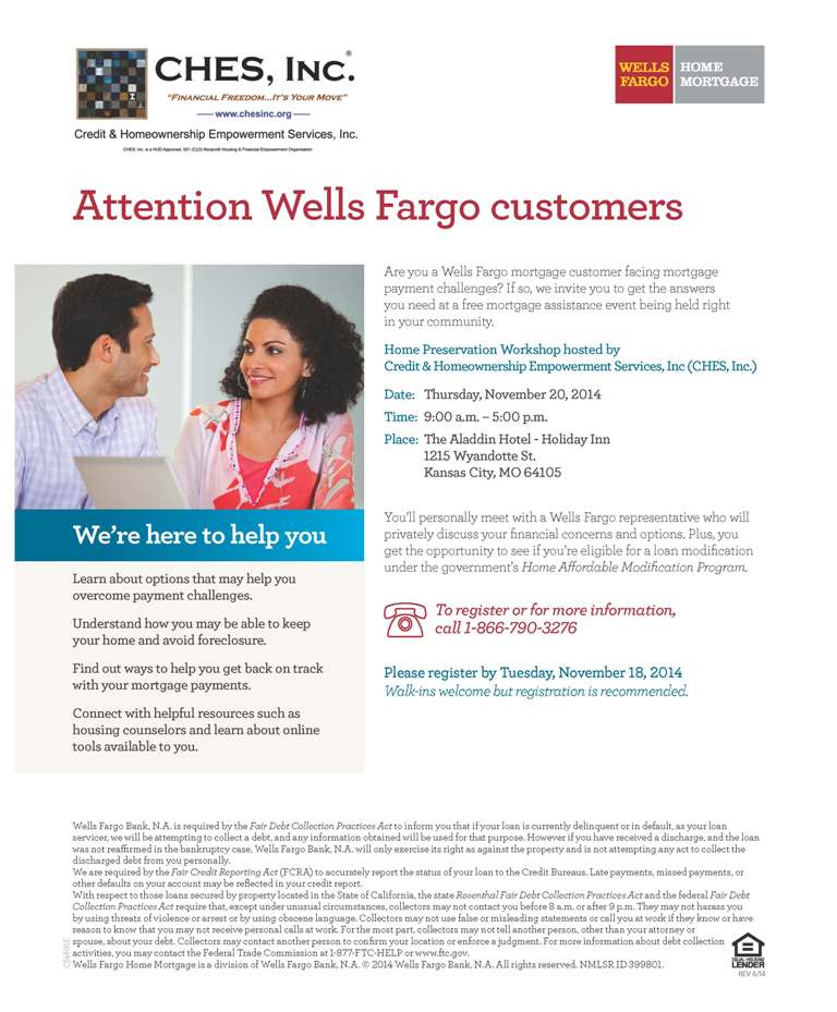 Home Preservation CHES, Inc. & Wells Fargo CHES, Inc.
